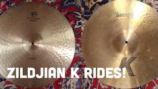 ZILDJIAN K RIDE SHOOTOUT! | K Sweet vs K Constantinople Medium | Demo