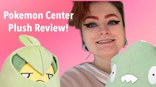 Pokemon Center Squishy Trubbish and Swadloon Plush Review! | Taechichu