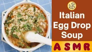 Anday Wala Italian Egg Drop Soup | Authentic Italian Stracciatella Soup Recipe | Baba Food ASMR