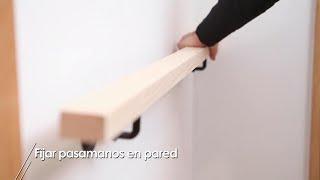 Cómo fijar un pasamanos en la pared - Bricomanía