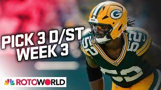 Packers, Texans, Browns lead Defense (D/ST) Start Em / Sit Em for Week 3 | Rotoworld | NFL on NBC