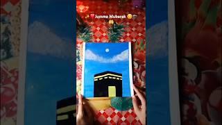My First Canvas Painting khana e Kabah Mashaallah ️Acrylic #viralvideo #ytshorts