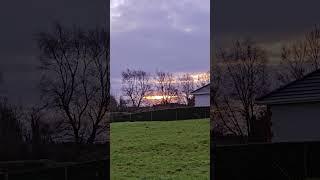 I saw amazing sunrise in Ireland