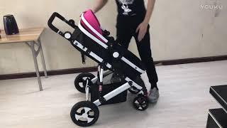 how to fold baby stroller Pushchair Car Seat Carry coat 3 in 1 pram tomikids Brand New