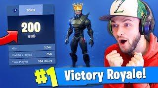 Ali-A's 200th SOLO VICTORY ROYALE in Fortnite: Battle Royale!