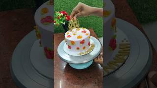 1kg Beautiful nozel decoration ideas #cake #shorts #ytshort #shortsfeed