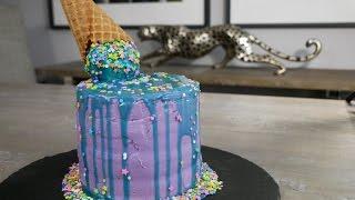 Ice Cream Cone Drip Cake | Alex and Felix Recipe