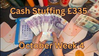 Cash Stuffing | £335 | October Week 4 | #budgeting #cashstuffing #debtfreejourney