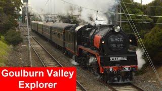 Steam train to Shepparton! Steamrail Goulburn Valley Explorer 2019 with R761