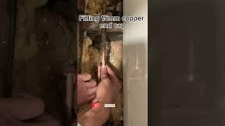 Gas works | cap off gas 15mm pipe #youtube #viral #plumbing