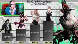CHAINSAW MAN Power Levels REACTION🪚 Universal Warriors