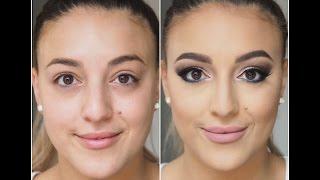 Before and After makeup transformation - EbonyMaizeMakeup -