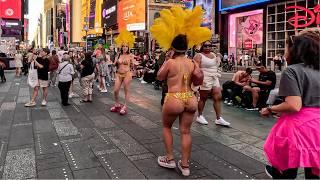 New York City  Times Square Friday Beautiful Places  Walking Tour  June 2024