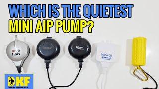 WHICH IS THE QUIETEST MINI AIR PUMP?