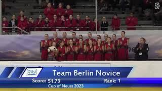 CupofNeuss2023 ISU Advanced Novice FS TEAM BERLIN GER