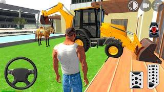 Indian Motorbike JCB and Horse in Open City Simulator - Android Gameplay