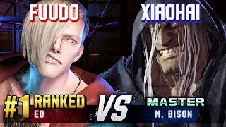 SF6 ▰ FUUDO (#1 Ranked Ed) vs XIAOHAI (M.Bison) ▰ High Level Gameplay