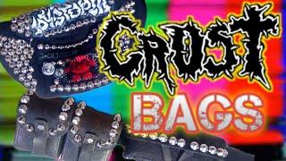 CRUST PUNK UTILITY & AMMO POUCHES! (Up-cycling second hand bags)