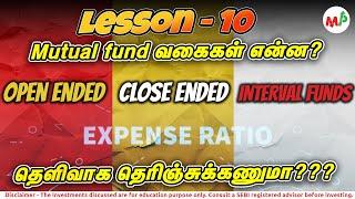 Lesson - 10; Mutual fundல் என்னென்ன வகைகள் உள்ளன?? எப்படி பார்த்து, எதில் முதலீடு செய்ய வேண்டும்?