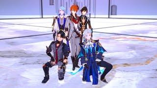 [Genshin MMD]_WORLD·Wriothesley/Neuvillette/Zhongli/Tartaglia/Ayato