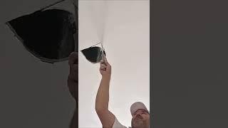 Cut Out Light Fitting Hole To Repair