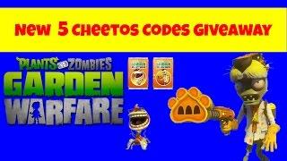 5 Cheetos Code Giveaway - Plants Vs Zombies Garden Warfare