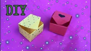 ORIGAMI BOX WITH 1 PAPER! (easy!!) ︎ Craft Origami box ideas ︎ Craft with paper for kids