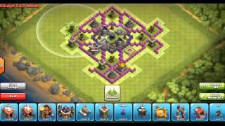 Clash Of Clans   Town Hall Level 8   Farming Base Defense   Speed Build