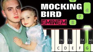 MockingBird  | Eminem | Piano tutorials | Piano Notes | Piano Online #pianotimepass #mockingbird