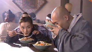 Kung Fu Movie! A wicked girl puts meat in the monk’s bowl to tease him, only to face karma!