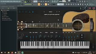 Country Time Beat FL Studio, Kontakt Pedal Steel, Ample Guitar M