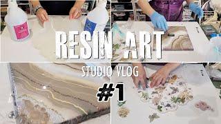 Resin Art Studio VLOG #1 | Getting the lazy out of a DIY epoxy resin Lazy Susan!