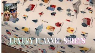 Cozy Christmas Flannel Sheets Queen - Ultra Soft & Warm, 100% Cotton