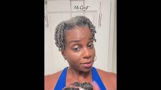 Natural grey hair curls Ft.Msgreyt