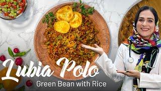 How to Make Lubia Polo - Persian Green Bean with Rice - Persian Food Recipe