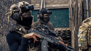 GBB Duo Holding It Down | INTENSE CQB Airsoft Gameplay 【GHK AKM - VFC SR16】