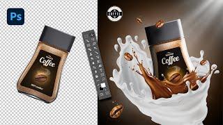 Product Manipulation: Creative Coffee Advert | Photoshop Tutorial