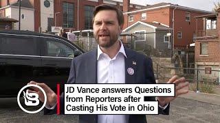 NEW: JD Vance speaks to Reporters after Voting Today in Ohio