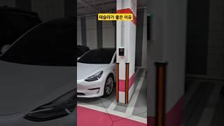 (테슬라 | 모델3) 모델3는 창문 안닫아도 알아서 "착" 닫아줍니다! #shorts #테슬라 #모델3 #자동주차 #오토파크 #autopark #오토