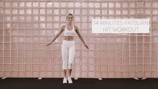 14 MINUTES FAT BURN HIIT FULL BODY WORKOUT | no equipment | Caro Daur #DAURPOWER