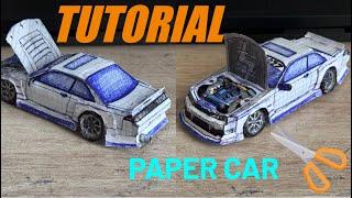 tutorial Nissan s14  Paper car