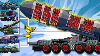 Transformers Tank: MKZT Ballistic Missile defense Threat vs Construction, Missile Launch| Arena Tank