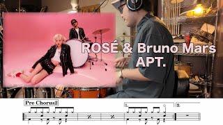 [Drum Score] ROSÉ & Bruno Mars - APT. （Drum Cover by @tfmachi）로제 드럼커버