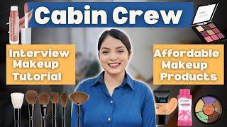 Cabin Crew Interview Makeup | Air Hostess | For Beginners #cabincrewinterview #makeup