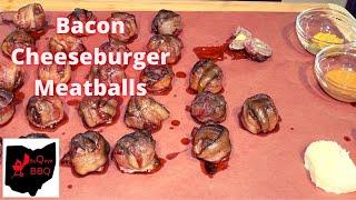 Bacon Cheeseburger Meatballs | Hunsaker Vortex Drum Smoker!