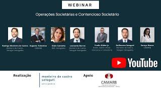 Webinar “Operações Societárias e Contencioso Societário"