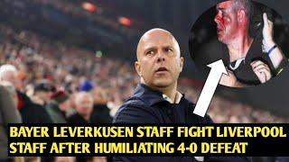 Bayer Leverkusen Staff Fight Liverpool Staff After Humiliating 4-0 Defeat