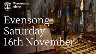 Evensong | Saturday 16th November 2024