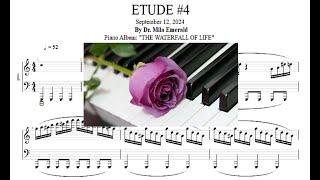 Piano Etude #4 - @MilaEmeraldMusic- New Original Song Classical Composition by Dr. Mila Emerald