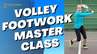 Tennis Volley Footwork Made EASY - Tennis Lesson for ALL LEVELS